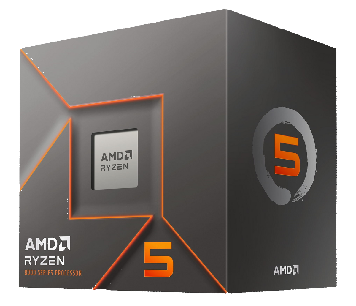 AMD Ryzen 5 processor box on a white background