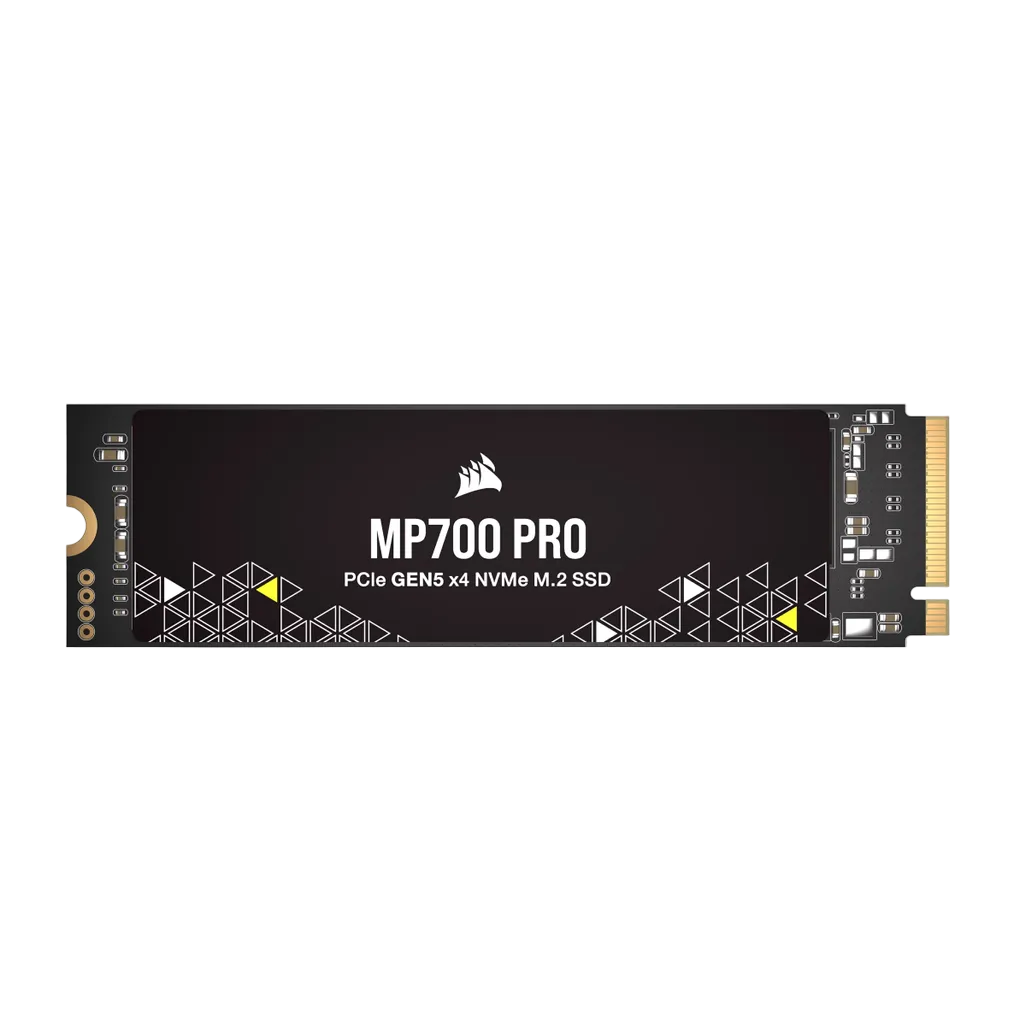 Corsair MP700 Pro SSD on a white background