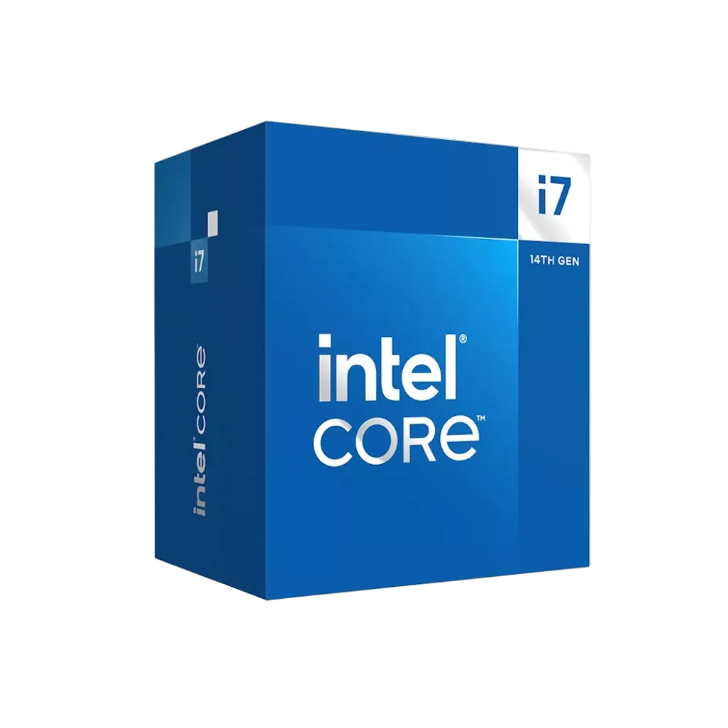 Intel Core i7 processor packaging on a white background