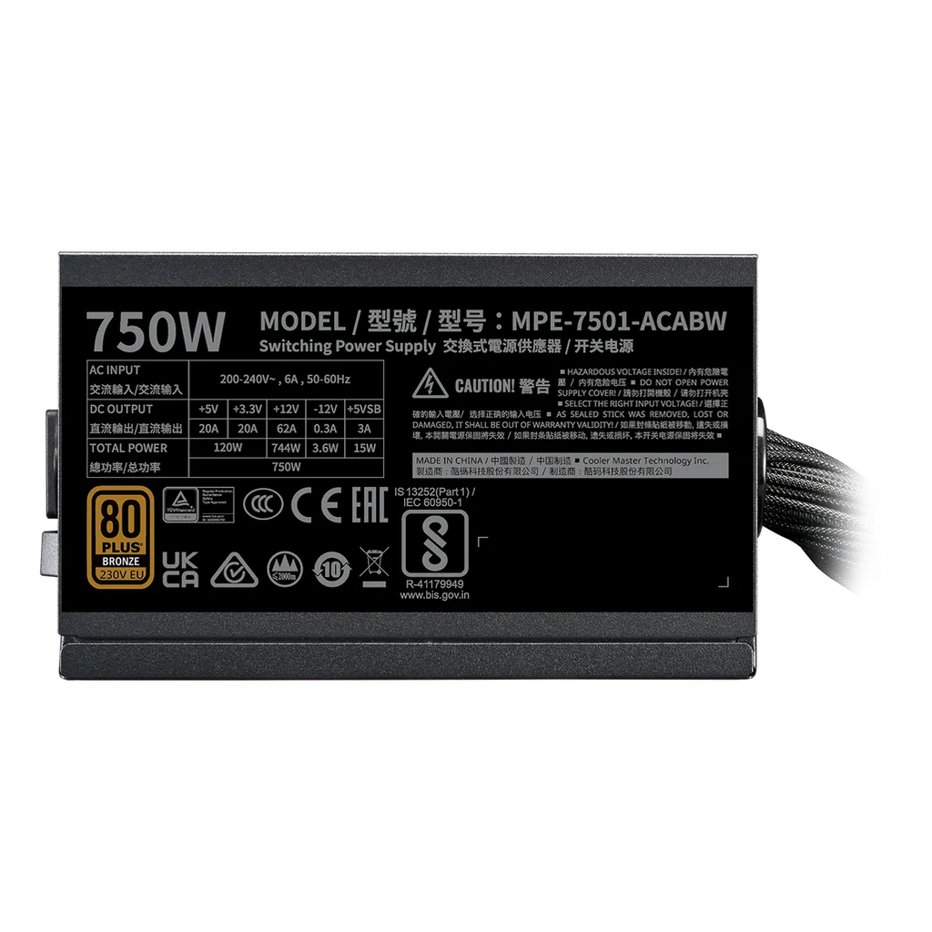 Cooler Master MWE Bronze 750 V3 230V