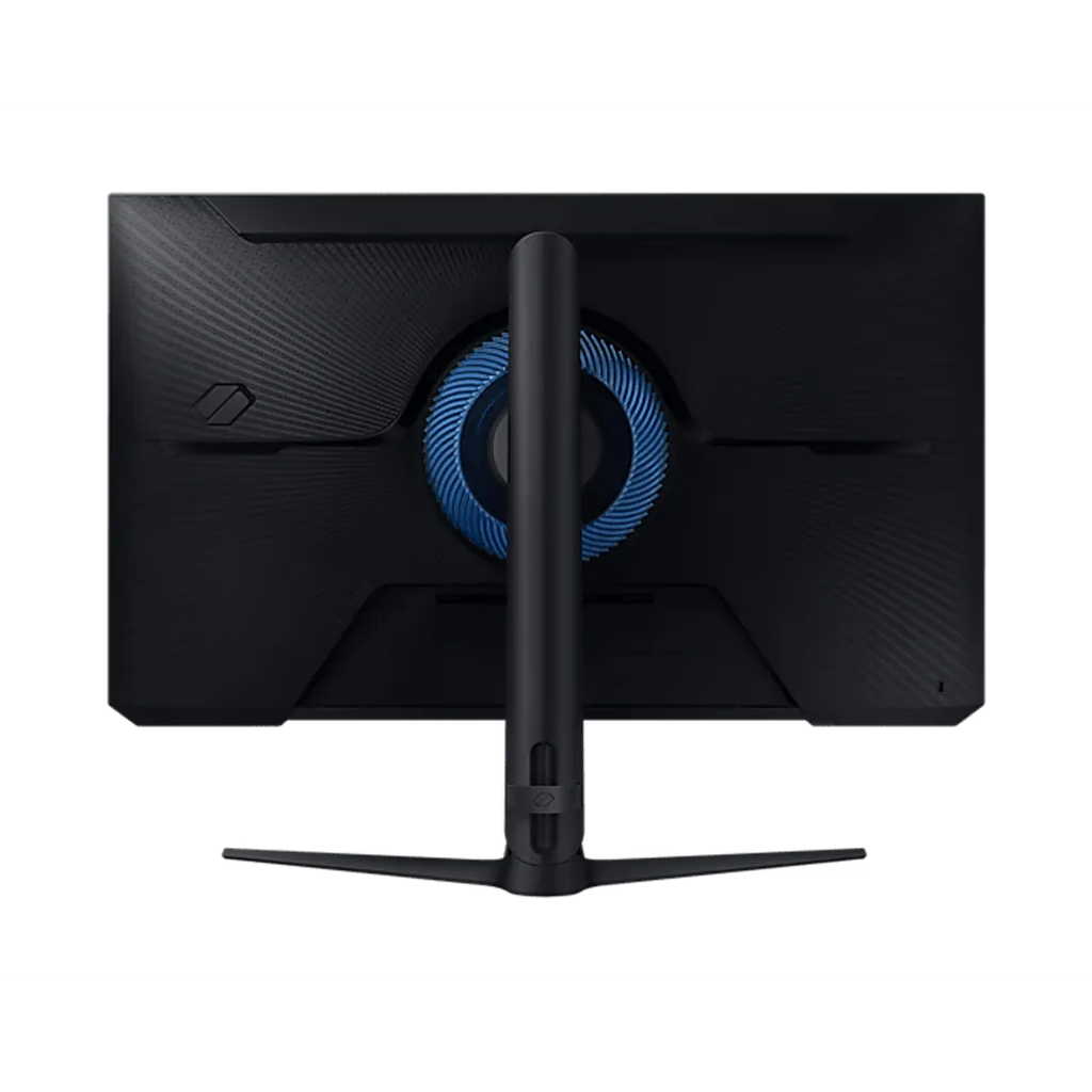 Gaming monitor with a brand logo on a white background